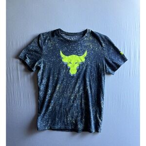UNDER ARMOUR Project Rock Camo Tee Youth XL Boys Short Sleeve WWE Final‎ Boss